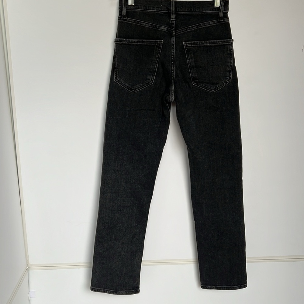 Zara Black Grey Denim Jeans Size 2 - Picture 5 of 8